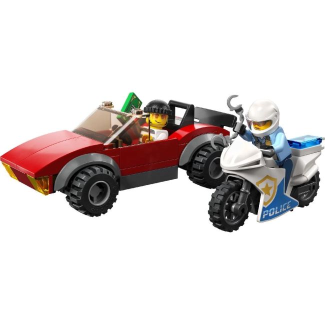 LEGO CITY POLITIST PE MOTOCICLETA IN URMARIREA UNEI MASINI 60392 VIVLEGO60392