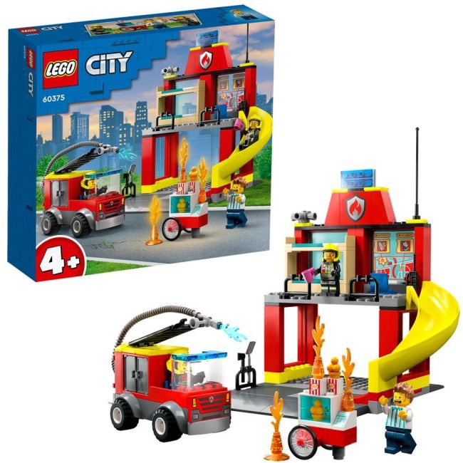 LEGO CITY STATIA SI MASINA DE POMPIERI 60375 VIVLEGO60375