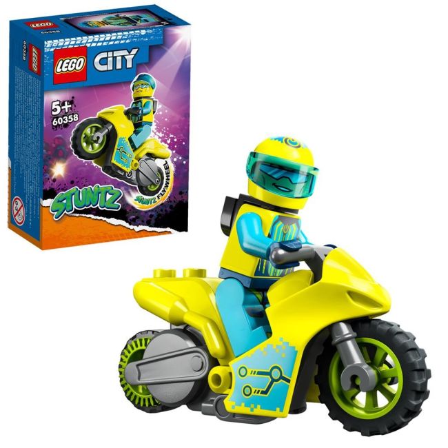 LEGO CITY STUNTZ MOTOCICLETA DE CASCADORIE CIBERNETICA 60358 VIVLEGO60358
