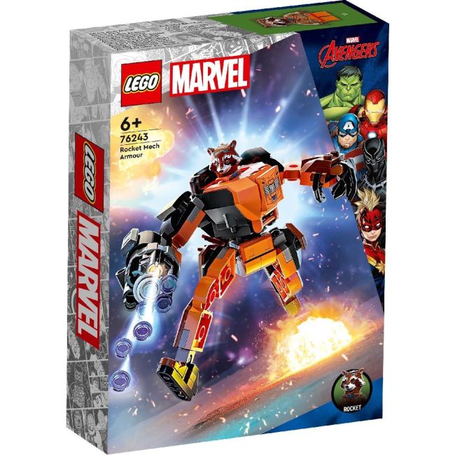 LEGO SUPER HEROES ARMURA DE ROBOT A LUI ROCKET 76243 VIVLEGO76243