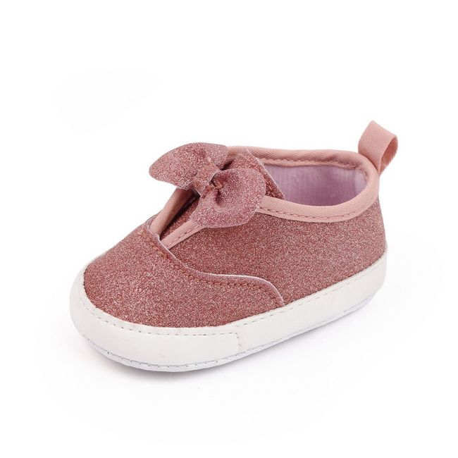 Pantofiori roz pudra cu sclipici (marime disponibila: 3-6 luni (marimea 18 incaltaminte)) amd2776-p8.3-6 luni (marimea 18 incaltaminte)