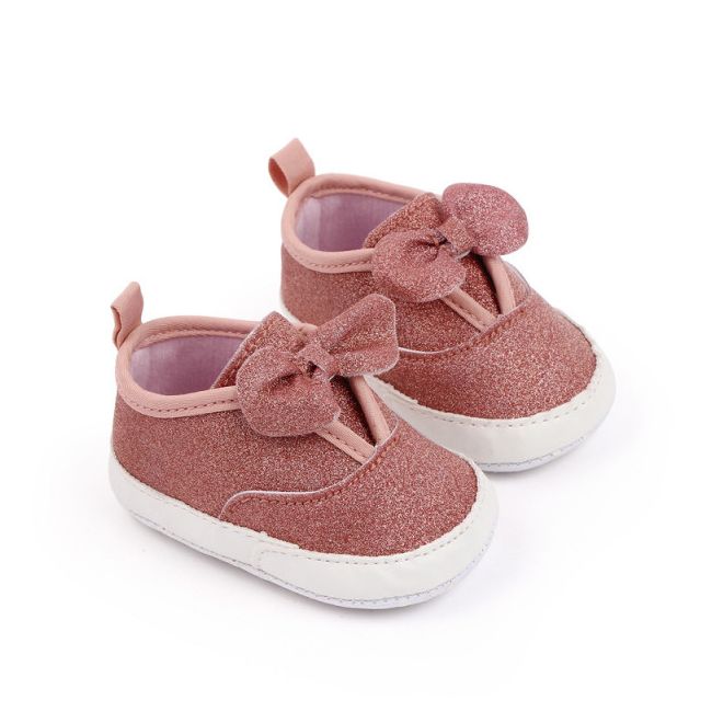 Pantofiori roz pudra cu sclipici (marime disponibila: 6-9 luni (marimea 19 incaltaminte)) amd2776-p8.6-9 luni (marimea 19 incaltaminte)