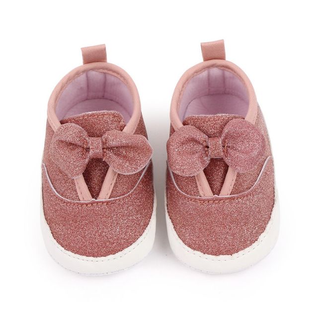 Pantofiori roz pudra cu sclipici (marime disponibila: 6-9 luni (marimea 19 incaltaminte)) amd2776-p8.6-9 luni (marimea 19 incaltaminte)