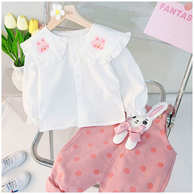 Salopeta roz cu buline - Bunny AM1303-de5