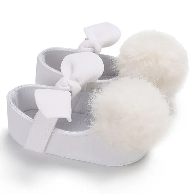 Balerini bebelus cu pampon (Culoare: Gri, Marime: 1) JEMdrl1277