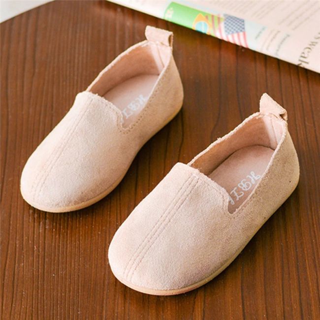 Balerini tip piele intoarsa (Culoare: Crem, Marime: 23) JEMdrl170