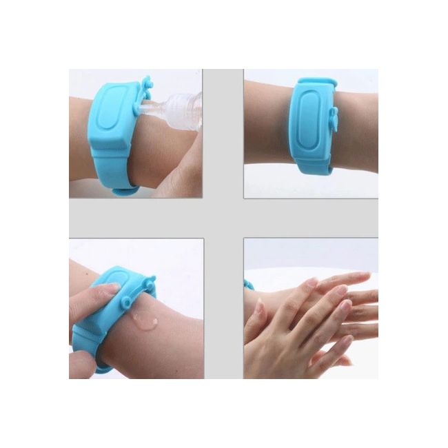 Bratara Dispenser pentru dezinfectant maini (Culoare: Alb) JEMbradisp8