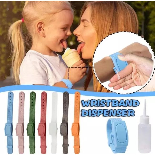Bratara Dispenser pentru dezinfectant maini (Culoare: Bleu) JEMbradisp6