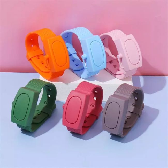 Bratara Dispenser pentru dezinfectant maini (Culoare: Verde) JEMbradisp2