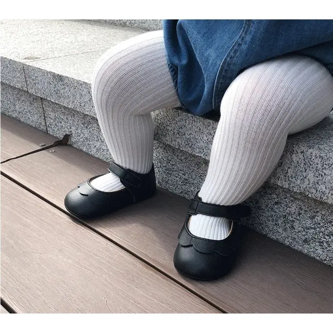 Pantofiori bebelus (Culoare: Negru, Marime: 0-6 Luni) JEMf55a3