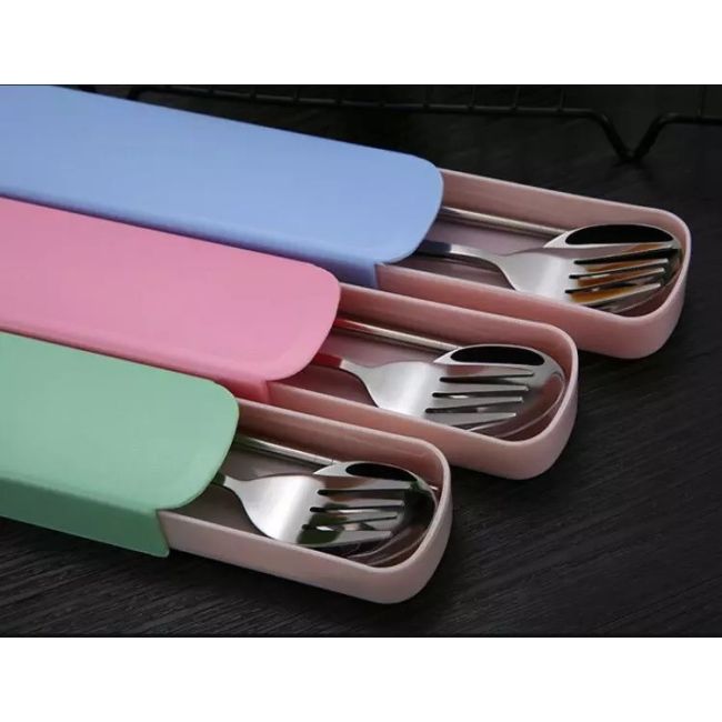 Set de tacamuri pentru calatorii (Culoare: Verde) JEMdrl-1919-2