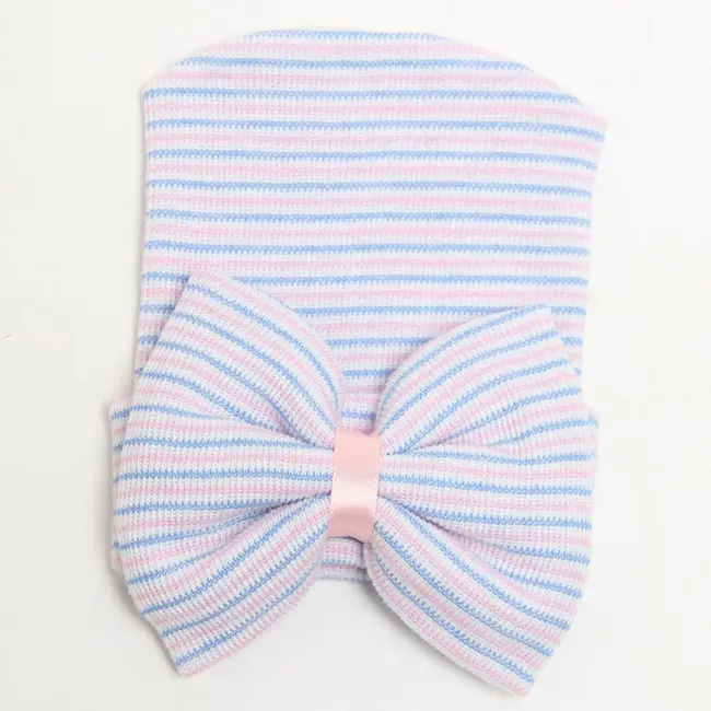 Caciulita subtire de nou-nascut cu funda (Culoare: Bleu) JEMcasubfun4