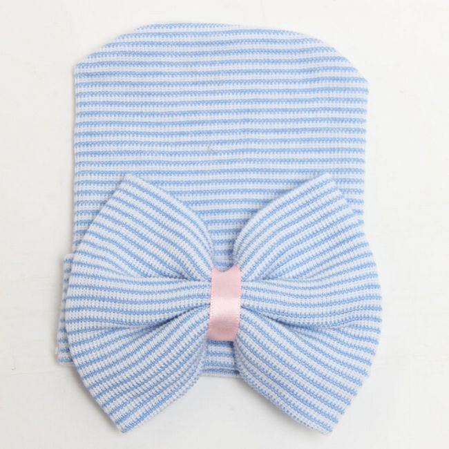 Caciulita subtire de nou-nascut cu funda (Culoare: Bleu) JEMcasubfun4