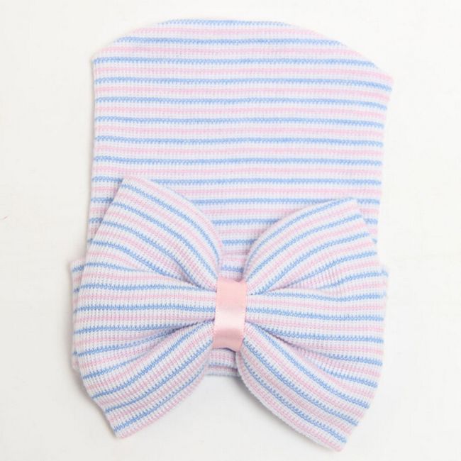 Caciulita subtire de nou-nascut cu funda (Culoare: Multicolor) JEMcasubfun1