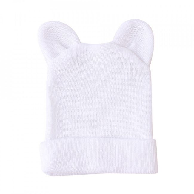 Caciulita subtire de nou-nascut cu urechiuse (Culoare: Multicolor) JEMcasubur2