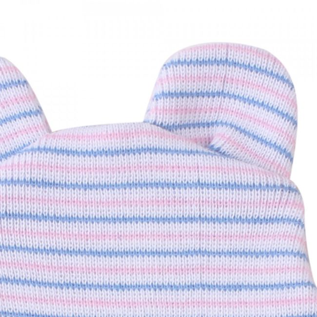 Caciulita subtire de nou-nascut cu urechiuse (Culoare: Multicolor) JEMcasubur2