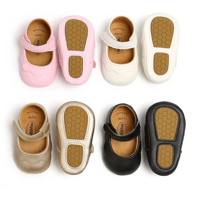 Pantofiori bebelus (Marime: 12-18 Luni, Culoare: Somon) JEMf1455a1