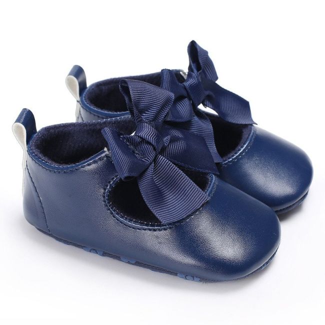 Pantofiori cu fundita (Culoare: Rosu, Marime: 12-18 Luni) JEMf55ab14