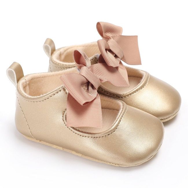 Pantofiori cu fundita (Culoare: Rosu, Marime: 12-18 Luni) JEMf55ab14