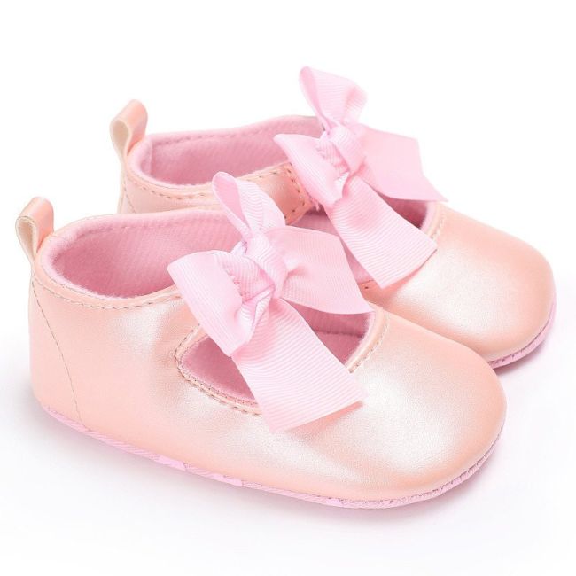 Pantofiori cu fundita (Culoare: Rosu, Marime: 12-18 Luni) JEMf55ab14