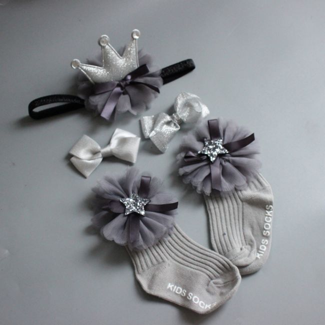 Set 4 piese - sosete cu accesorii (Model: F) JEM4setpiese7