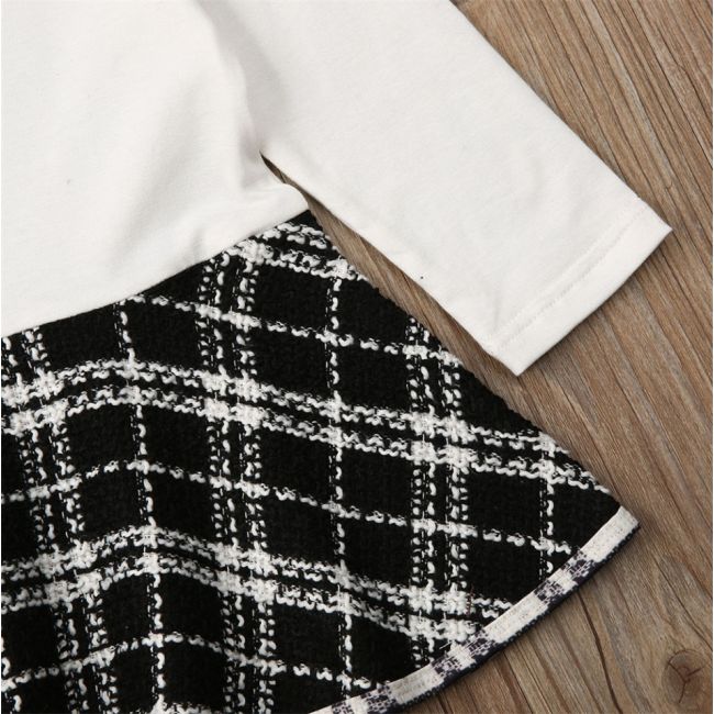 Set sacou cu rochita (Culoare: Roz cu alb, Marime: 120) JEM36set5