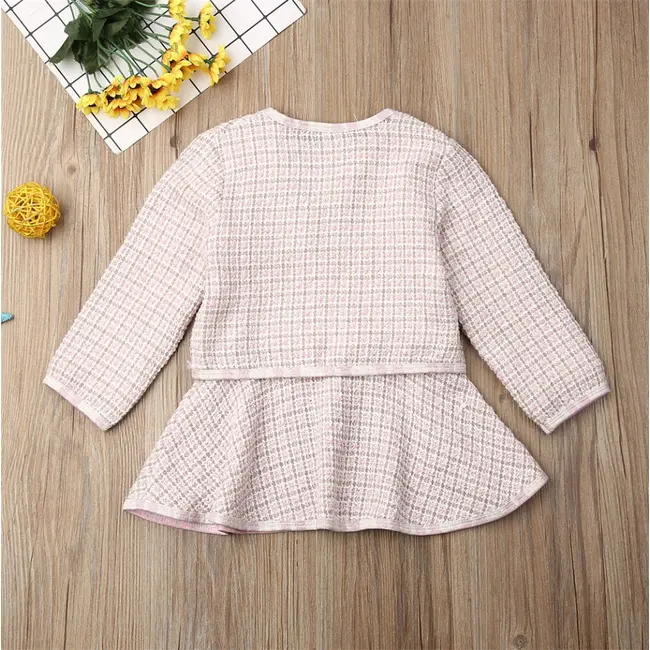 Set sacou cu rochita (Marime: 110, Culoare: Negru cu alb) JEM36set10