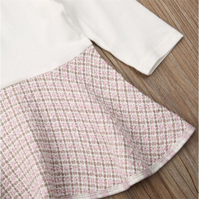 Set sacou cu rochita (Marime: 90, Culoare: Alb cu negru) JEM36set14