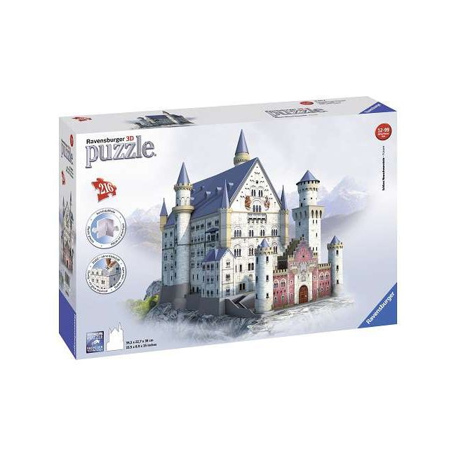 PUZZLE 3D CASTELUL NEUSCHWANSTEIN, 216 PIESE - ARTRVS3D12573