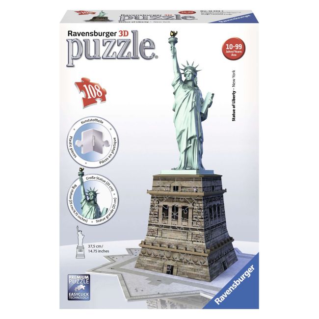 PUZZLE 3D STATUIA LIBERTATII 108 PIESE - ARTRVS3D12584