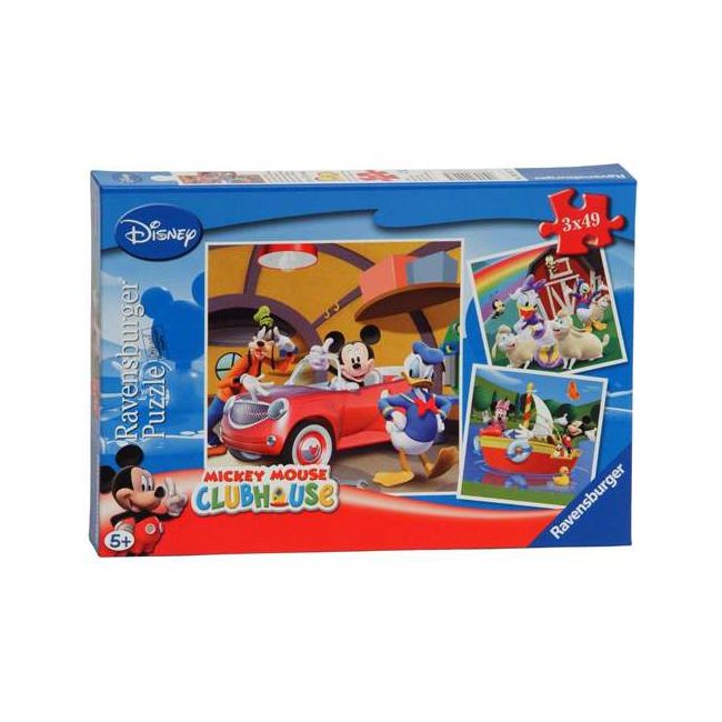 PUZZLE CLUBUL MICKEY MOUSE , 3x49 PIESE - ARTRVSPC09247