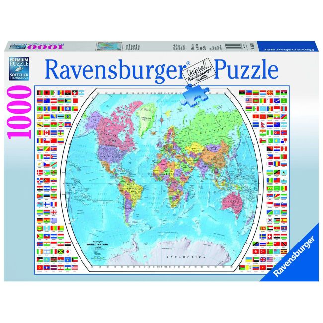 PUZZLE HARTA POLITICA A LUMII, 1000 PIESE - ARTRVSPA19633
