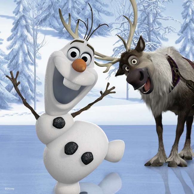 PUZZLE + JOC MEMORY FROZEN 3 BUC IN CUTIE 25/36/49 PIESE - ARTRVSPC22311