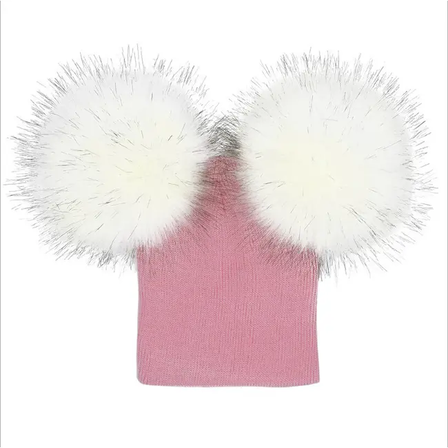 Caciulita cu pampoane (Culoare: Gri) JEMdrl297