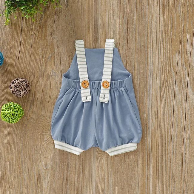 Salopeta cu dungi (Culoare: Bleu, Marime: 80) JEMdrl1192