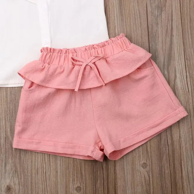 Set camasuta si pantaloni cu broderie (Culoare: Roz, Marime: 120) JEMdrl1208