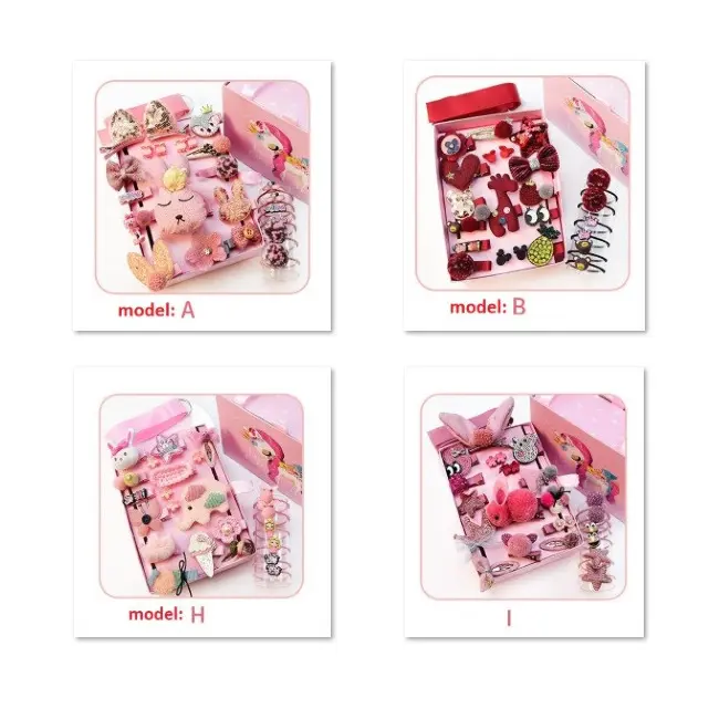 Set de 24 de accesorii pentru par (Model: D) JEMdrl306