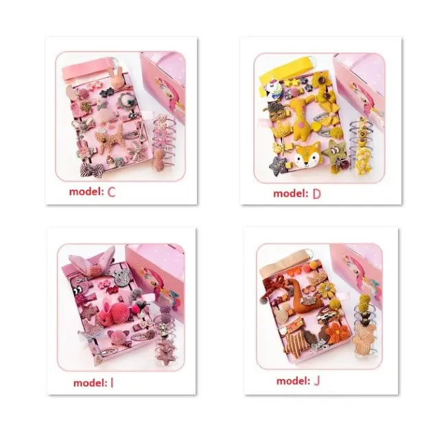 Set de 24 de accesorii pentru par (Model: E) JEMdrl307