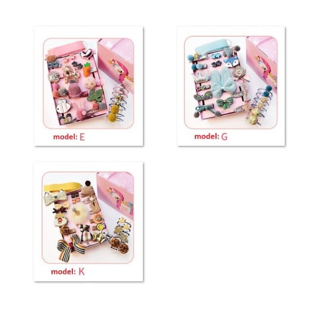 Set de 24 de accesorii pentru par (Model: F) JEMdrl3113