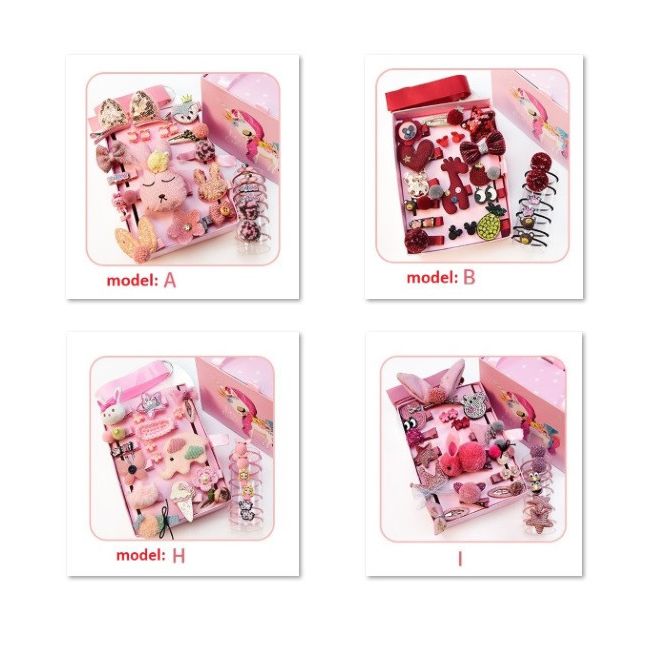 Set de 24 de accesorii pentru par (Model: H) JEMdrl309