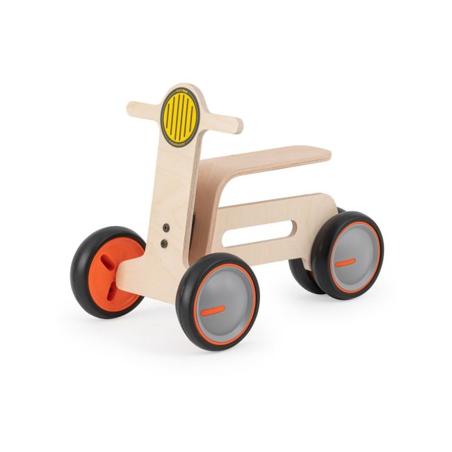 Bicicleta cu 3 roti pentru copii Tribike, MamaToyz, lemn natural, fara pedale JEMMtyz_tribike