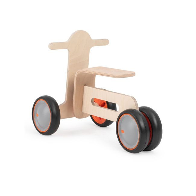 Bicicleta cu 3 roti pentru copii Tribike, MamaToyz, lemn natural, fara pedale JEMMtyz_tribike