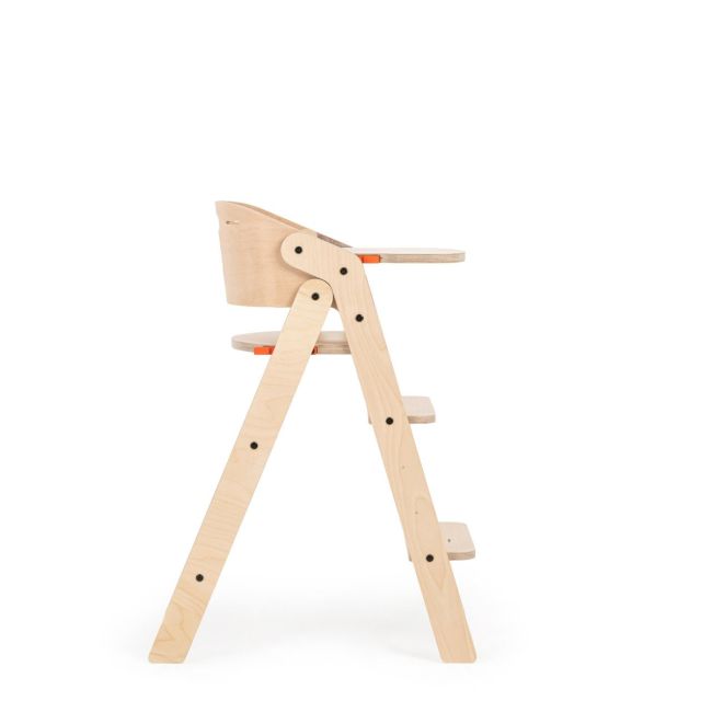 Scaun de masa multifunctional pentru bebelusi, MamaToyz, pliabil, cu masuta, transformabil, lemn, 6 luni - adolescent, natur JEMMtyz_muchair_nat