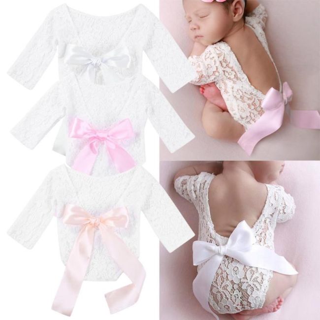 Set pentru poze - body plus bentita pentru nou nascut (Culoare: Roz) JEMdrl_setpoze1