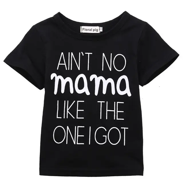 Tricou copii negru "Ain't No Mama" (Marime: 100) JEMdrl_trano2