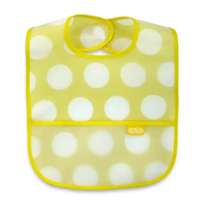 Baveta cu 2 fete si buzunar , BabyJem, 24x35 cm (Culoare: Bleu) JEMbj_8403