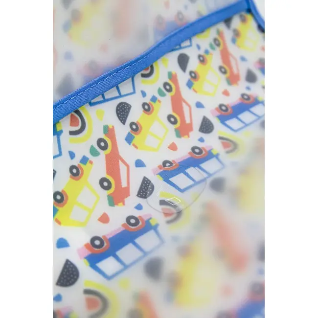 Baveta pentru copii, BabyJem, fara maneci, 32x37 cm (Culoare: Bleu) JEMbj_8393