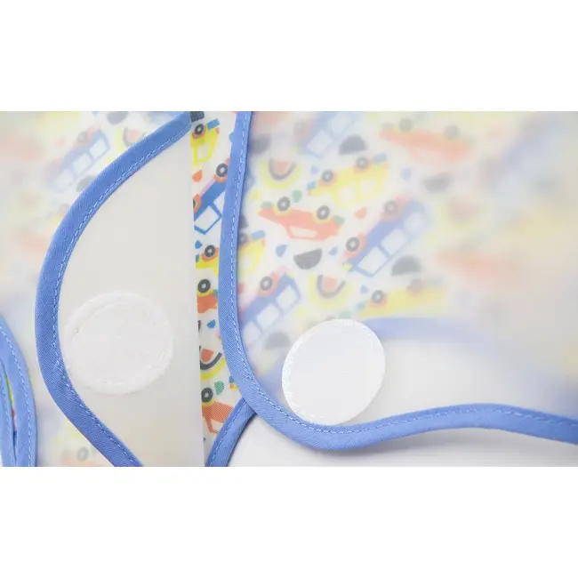 Baveta pentru copii, BabyJem, fara maneci, 32x37 cm (Culoare: Bleu) JEMbj_8393