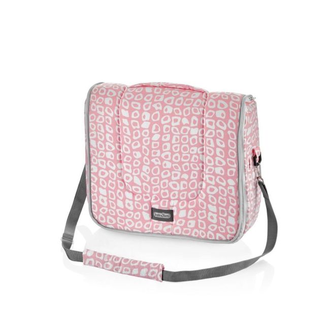 Geanta multifunctionala 3 in 1, BabyJem, 60x100 cm (Culoare: Roz) JEMbj_7713