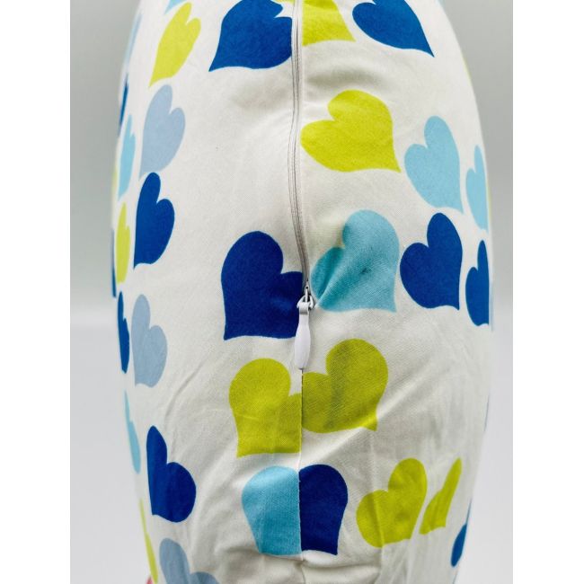 Perna pentru alaptat 2 in 1 Nursing Pillow Hearts, BabyJem (Culoare: Alb) JEMbj_082-17
